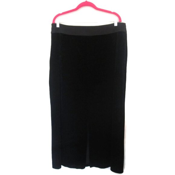 plus size maxi velvet skirt black long xl extra large 14 16 1x - Picture 4 of 6